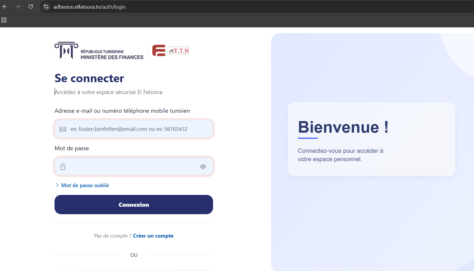 inscription TTN