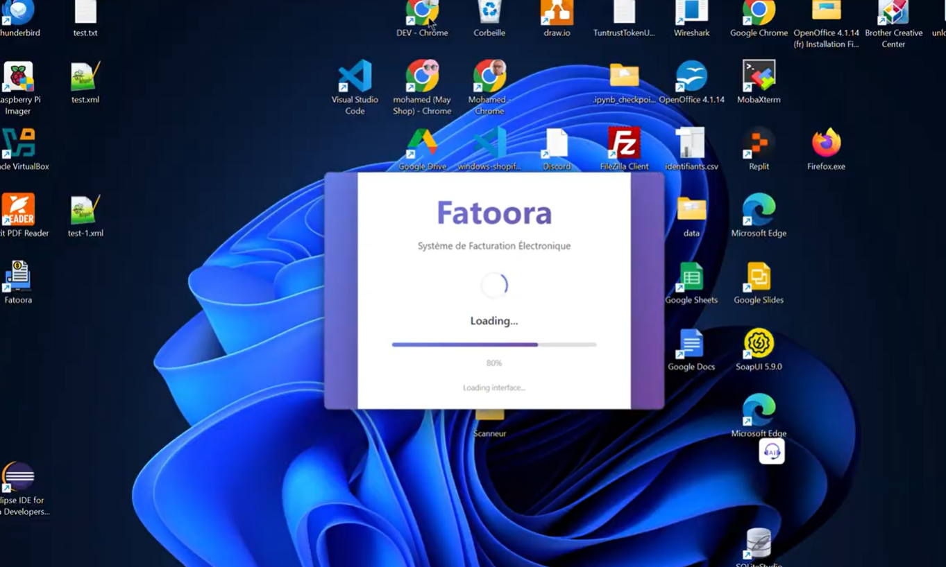 Tableau de bord Fatoora